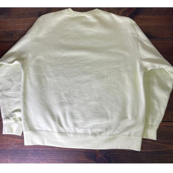 Nike Solo Swoosh Men's Fleece Crew Sweatshirt Yellow Neon XXL Tall DX1361-331 - Picture 5 of 11